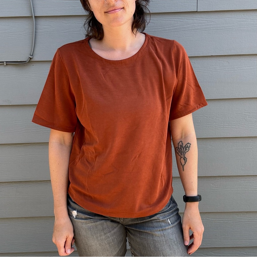 Alder Apparel Reversible Orange Top